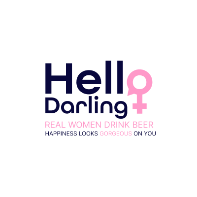 Hello Darling — logo and brand identity for a women's beer brand